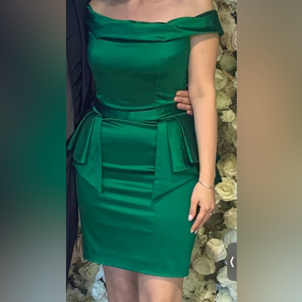Green evening dress